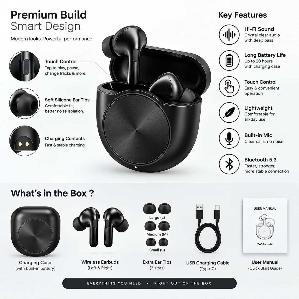 Buds Pro 10 – True Wireless Earbuds with ENx Noise Cancellation