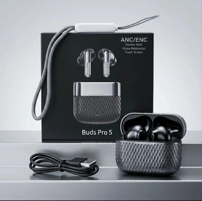 Buds Pro 5 Wireless Earbuds with ANC/ENC & Touch Control