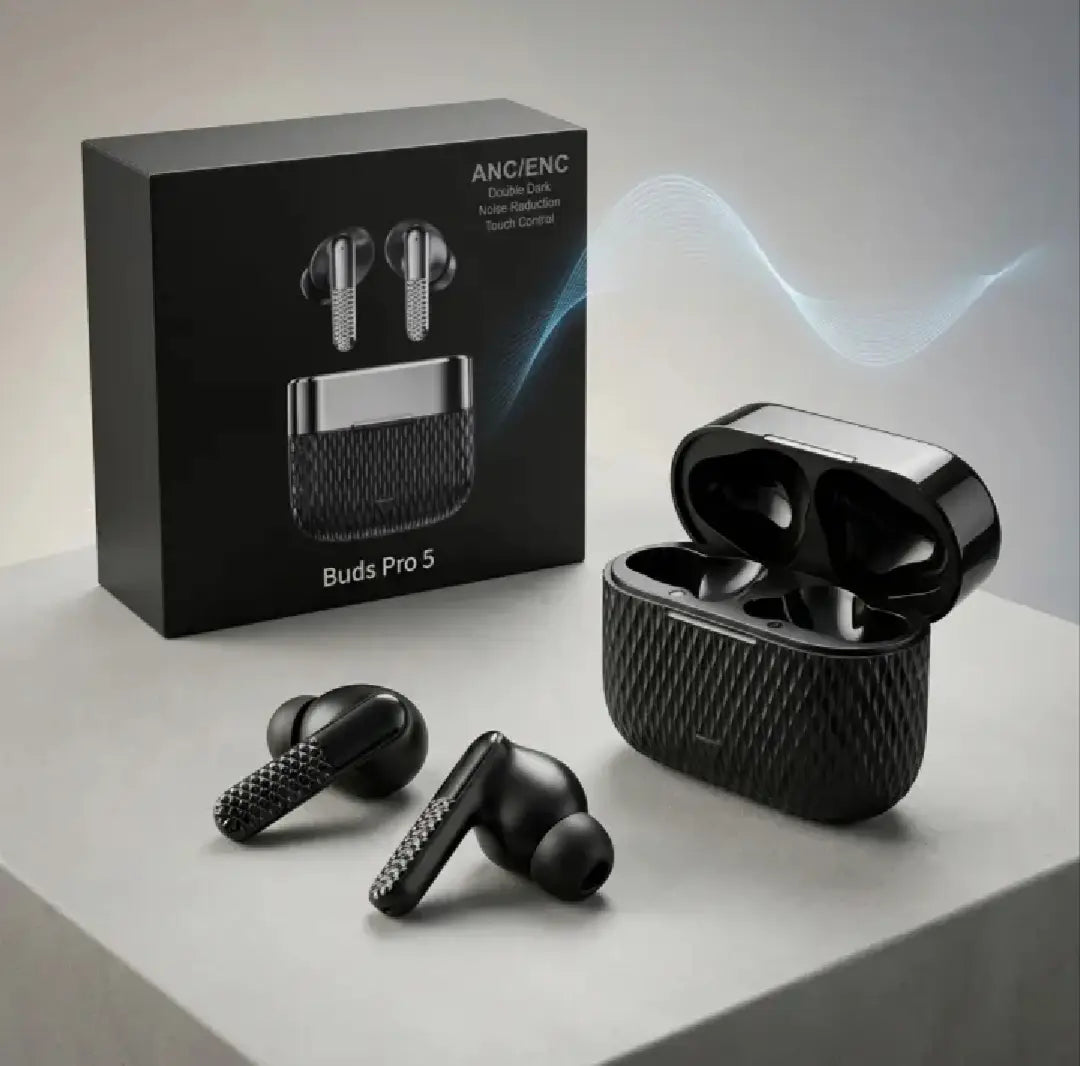 Buds Pro 5 Wireless Earbuds with ANC/ENC & Touch Control
