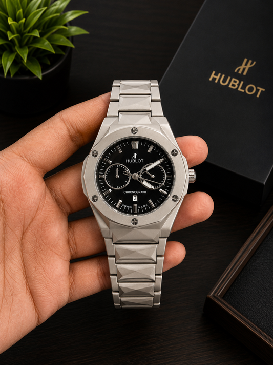 Hublot Style Luxury Chronograph Men's Watch