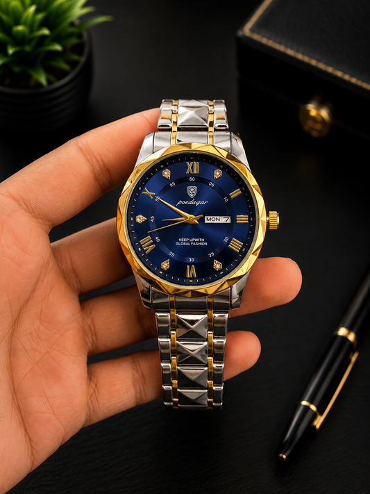 Men's Luxury Watch – Blue Dial