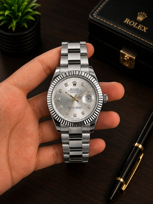 Rolex Datejust Style Luxury Men's Watch