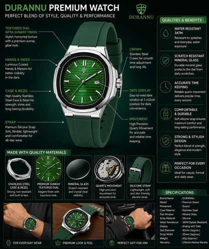 Ultra Thin Waterproof Men's Watch