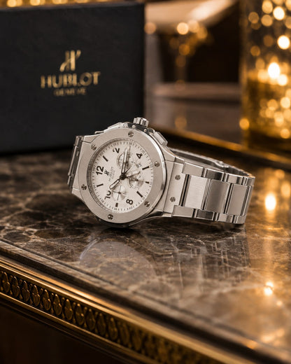 Hublot Luxury Chronograph Men's Watch – Stainless Steel Automatic Wristwatch