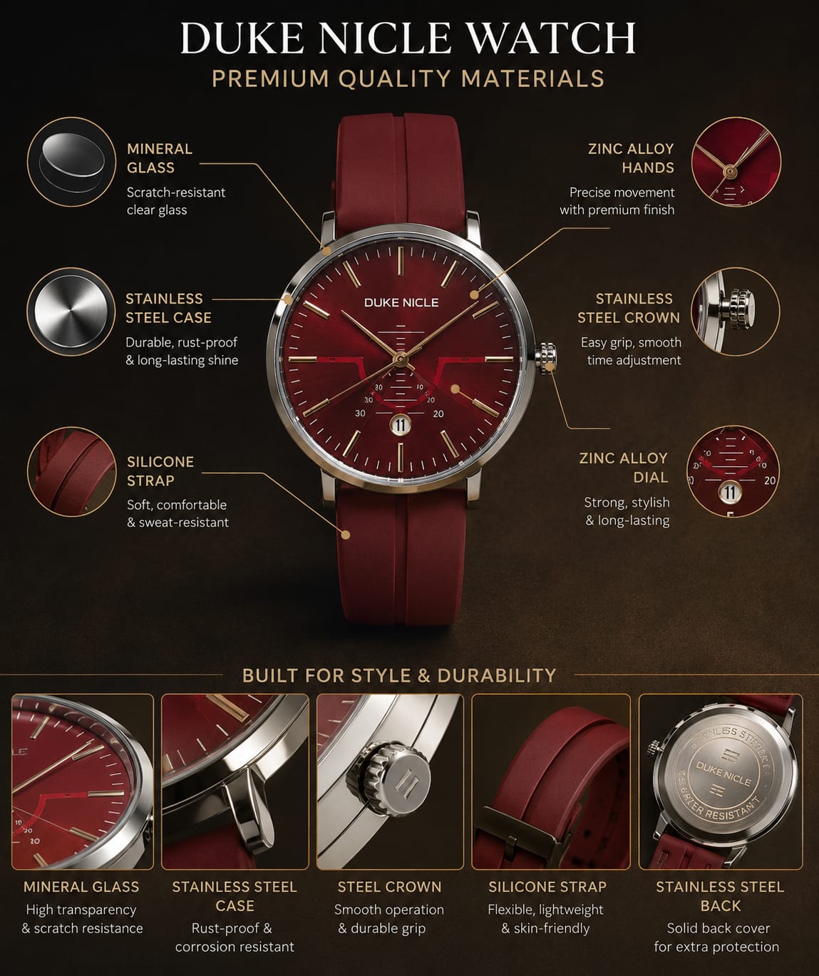 Duke Nicle Men’s Luxury Watch