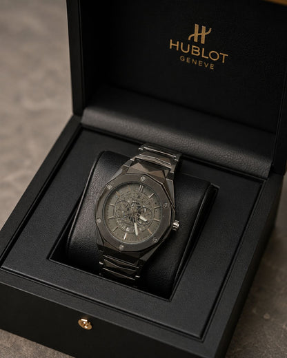 Hublot Style Luxury Chronograph Men's Watch