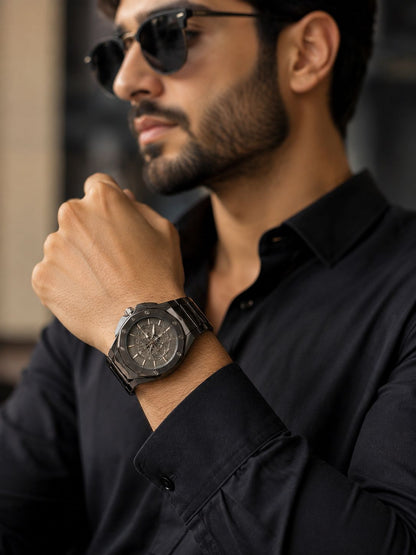 Hublot Style Luxury Chronograph Men's Watch