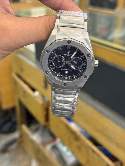 Hublot Style Luxury Chronograph Men's Watch