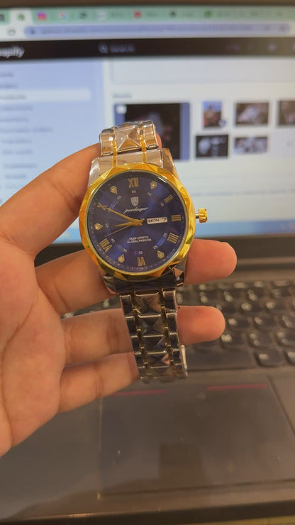 Men's Luxury Watch – Blue Dial