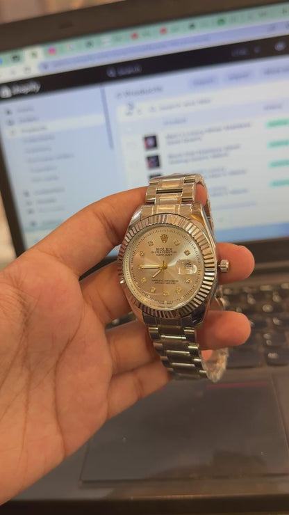 Rolex Datejust Style Luxury Men's Watch