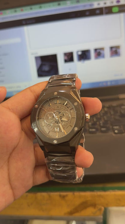Hublot Style Luxury Chronograph Men's Watch