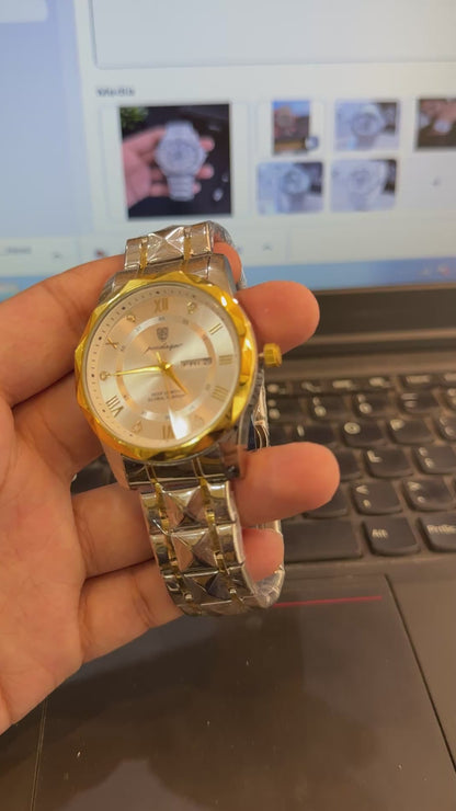 Men's Luxury Watch – Silver Dial